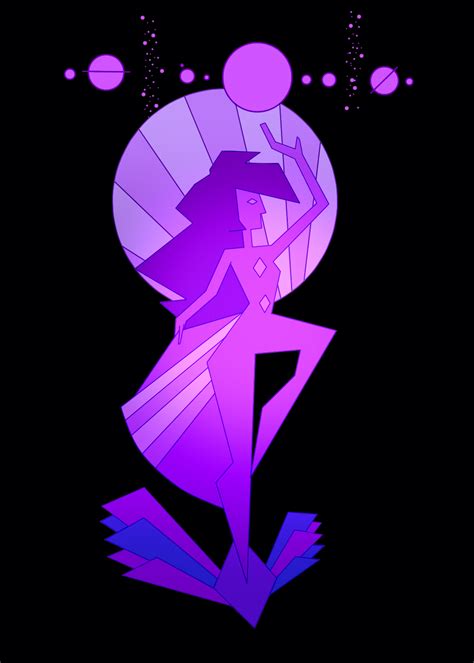 Purple diamond steven universe - Purple Diamond is an extremely tall Gem, towering over all of ver court and ver planet inhabitants. Ve has long, lilac hair which drapes over ver shoulders and pulled together …